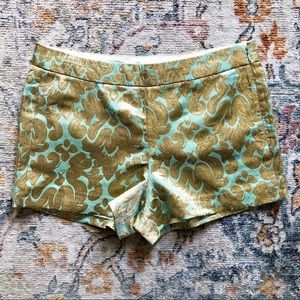🆕 NWT J. Crew Metallic Print Shorts